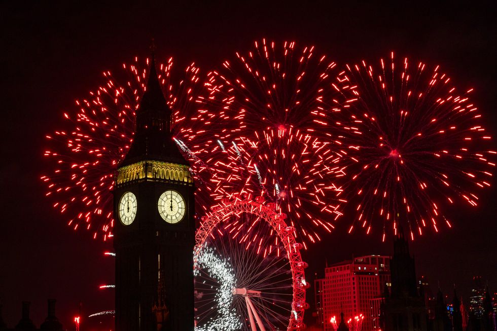 London 2024 fireworks