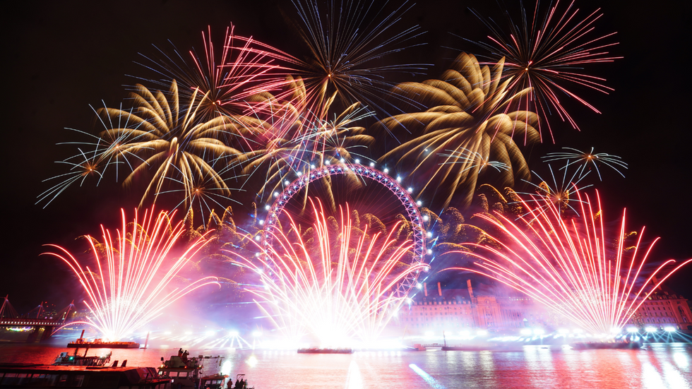 London 2024 fireworks