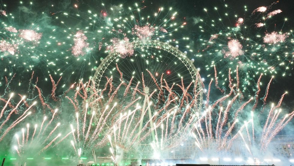 London NYE fireworks 2025