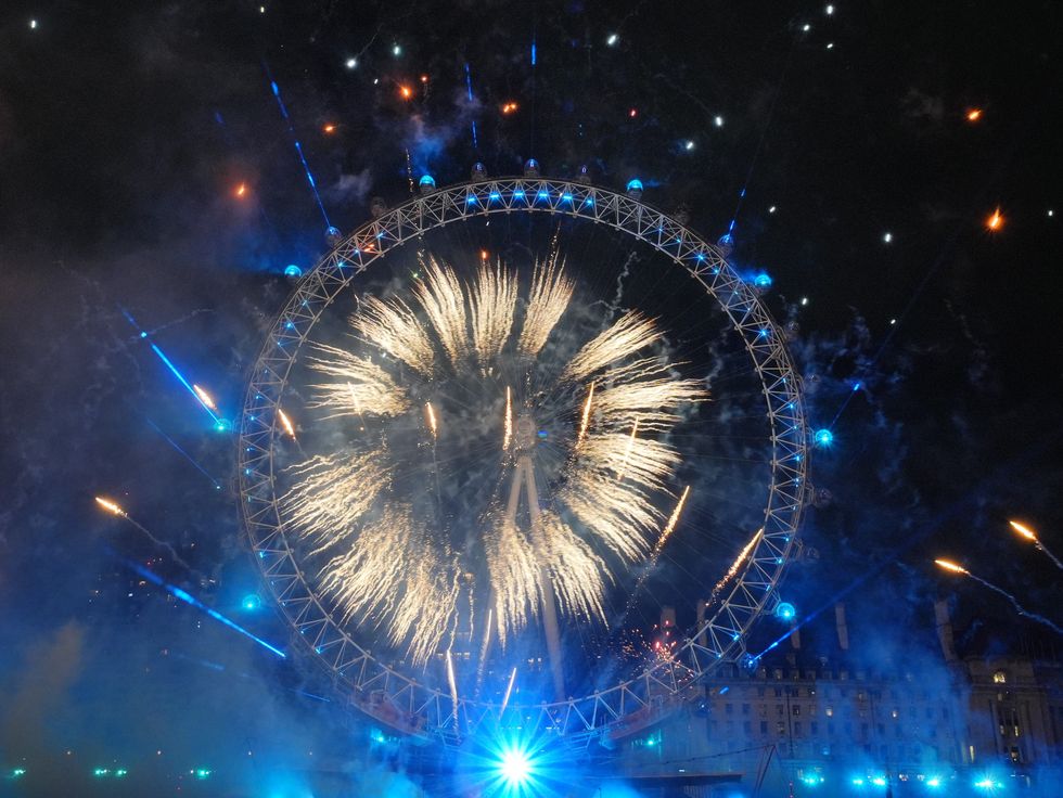 London NYE fireworks