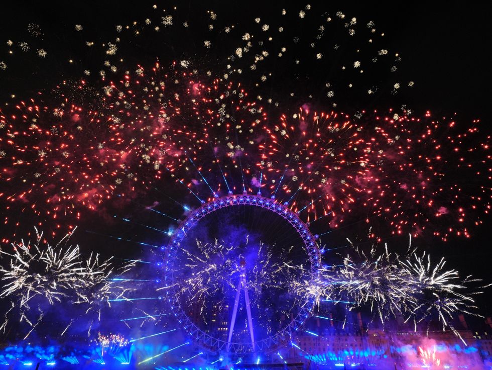 London NYE fireworks