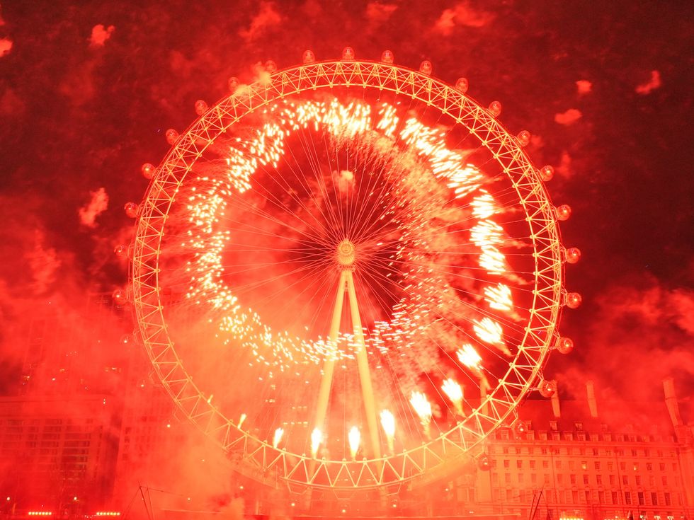 London NYE fireworks