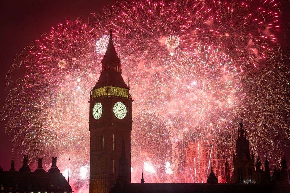 London NYE fireworks