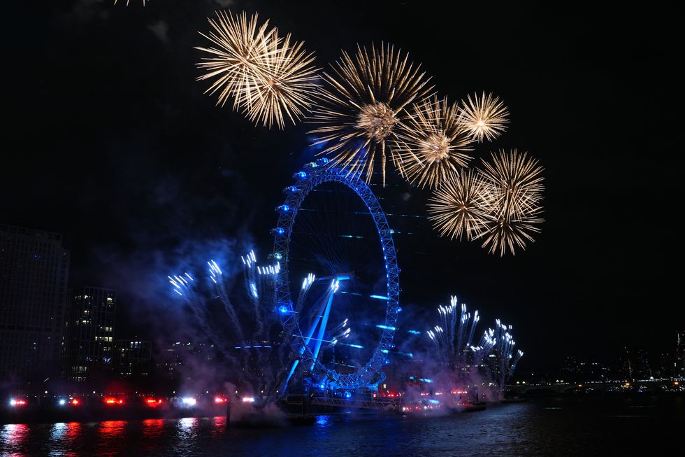 London NYE fireworks