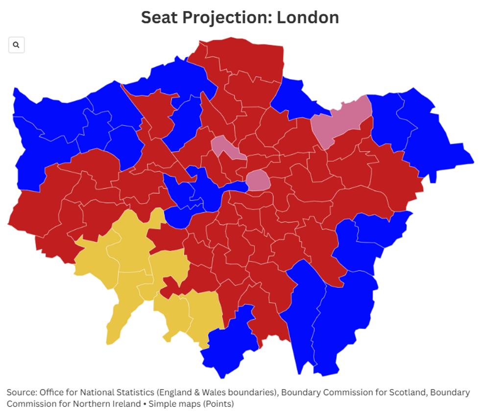 London seat projection