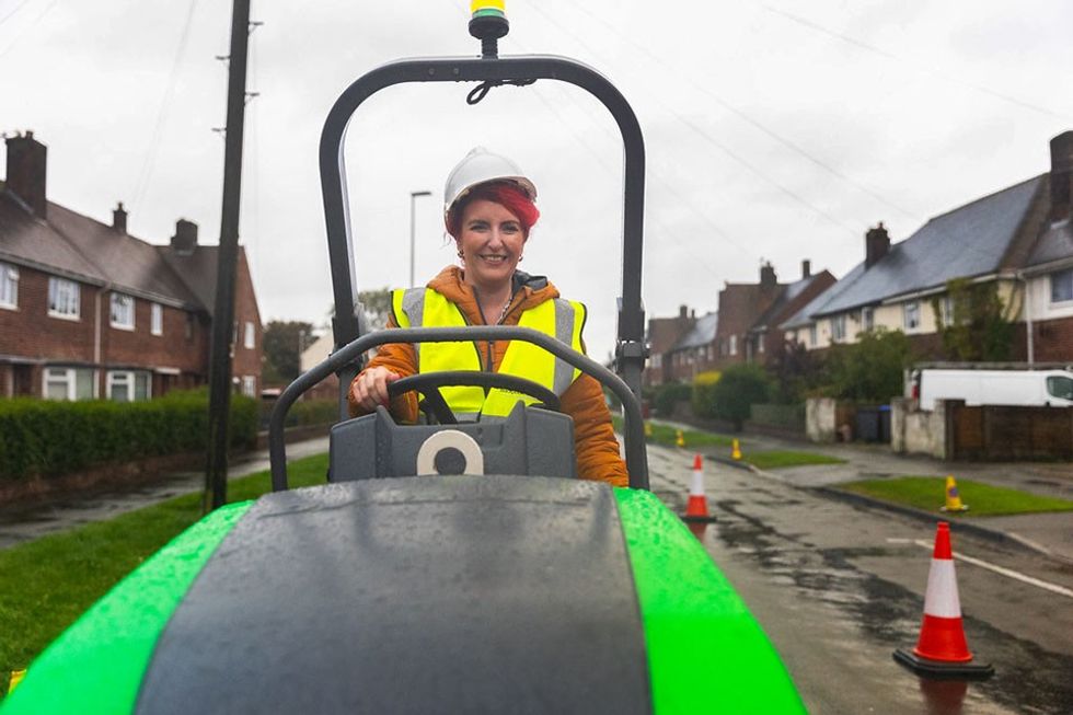 Louise Haigh repairing roads