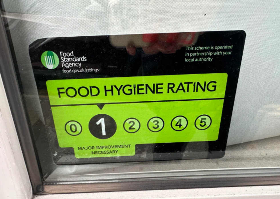 Low food hygiene rating