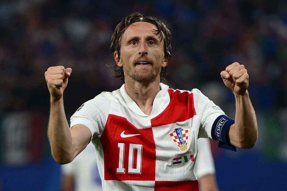 Luka Modric gave Croatia the lead against Italy