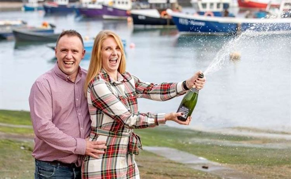 Luke Harris, 34, visited his local Co-op store for a loaf but returned home with a winning Merry Millionaire National Lottery scratch card