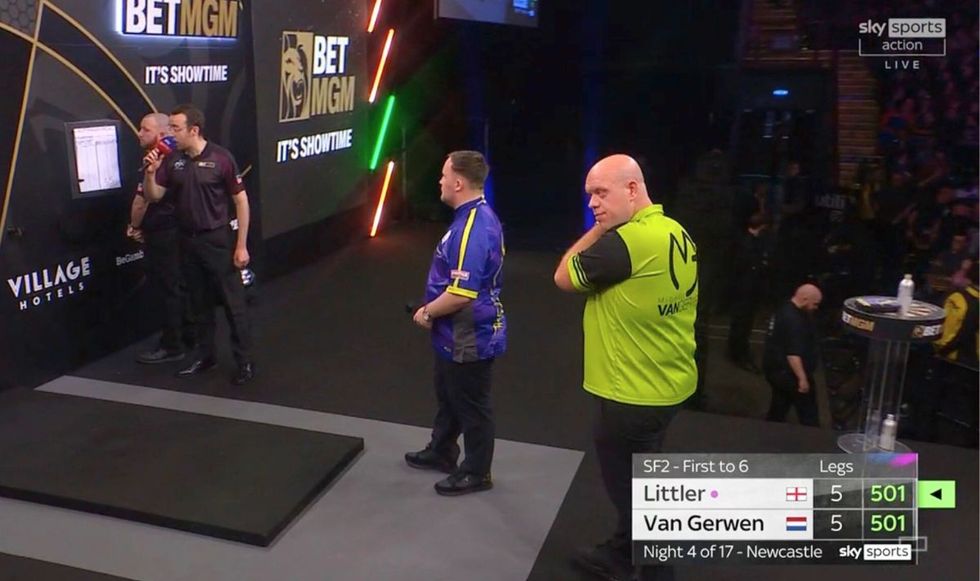 Luke Littler Blanks Michael Van Gerwen And Leaves Him Hanging As Star Loses Premier League Clash