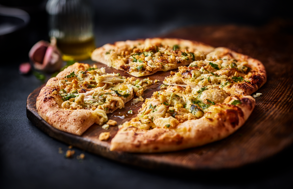 M&S Chicken Kyiv Pizza