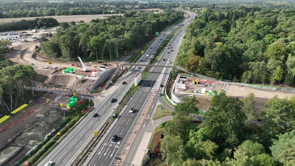 M25 J10 roadworks