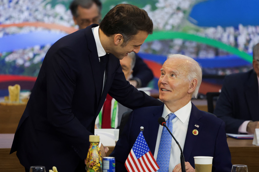 Macron and Biden