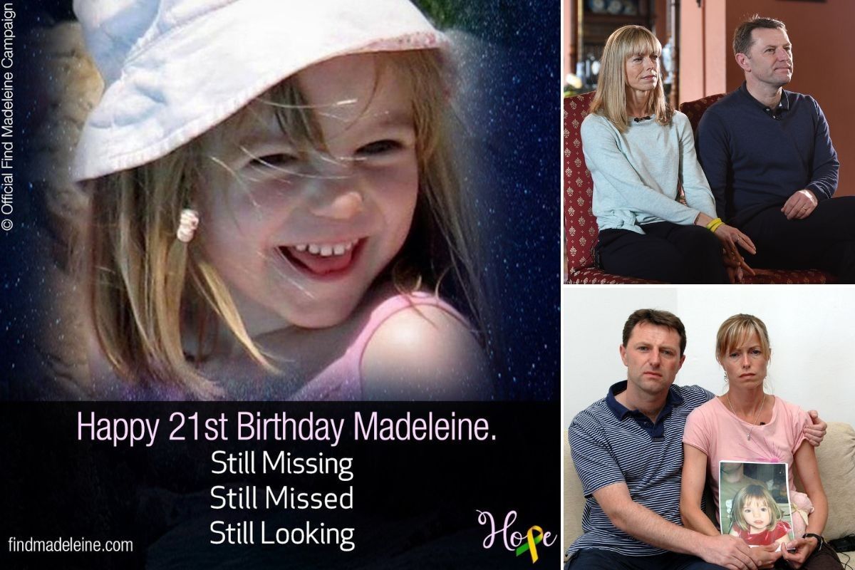 Madeleine McCann’s parents share heartbreaking new statement to mark 21st birthday