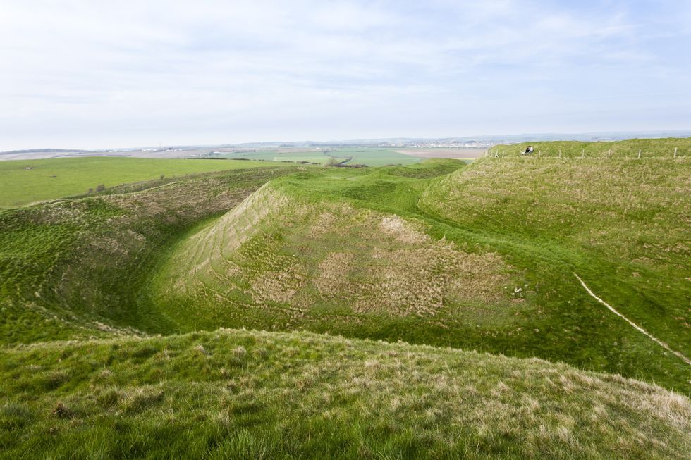 Maiden Castle in Dorset\u200b