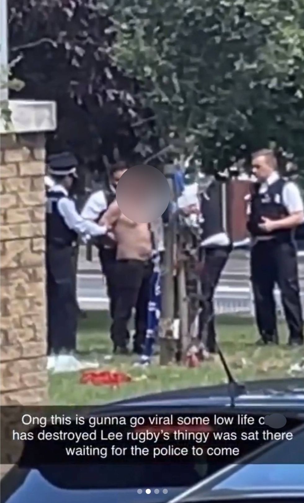 man arrested by police at site of Lee Reigby memorial