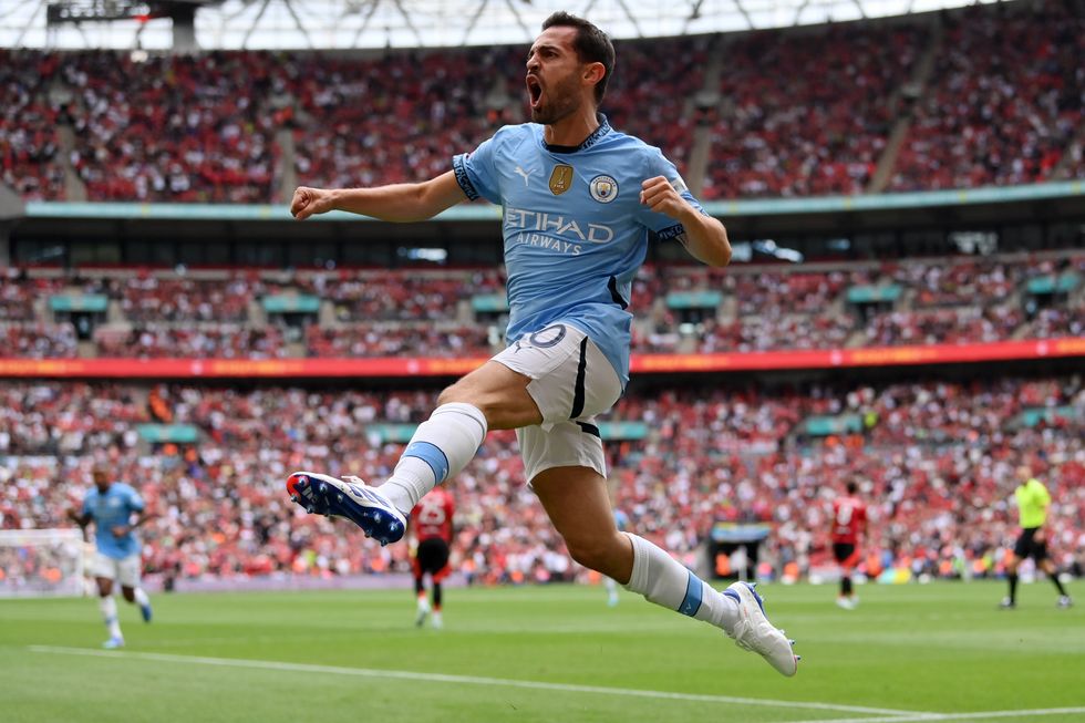 Man City Bernardo Silva Man Utd