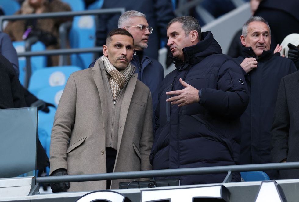 Man City chiefs Khaldoon Al Mubarak and Ferran Soriano