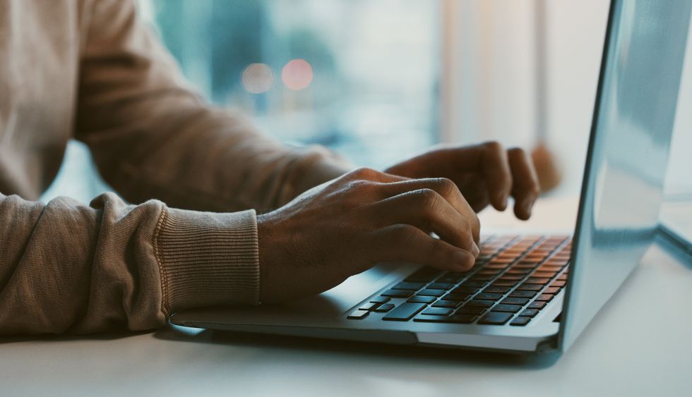 Man on computer