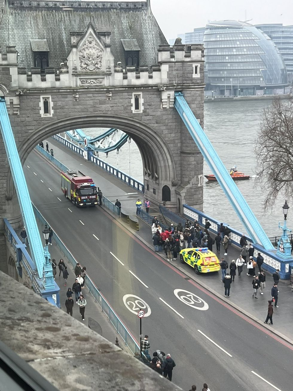 Man on Tower Bridge