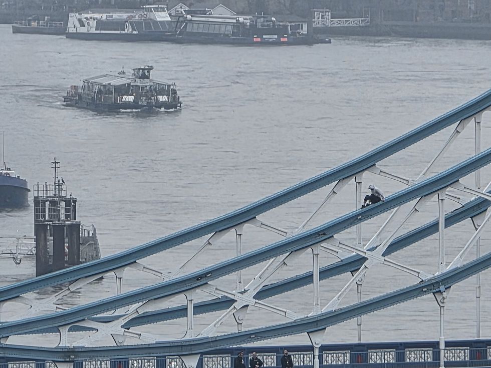 Man on Tower Bridge