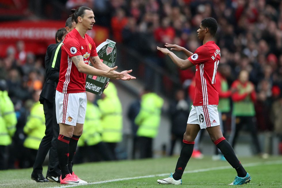 Man Utd Marcus Rashford Zlatan Ibrahimovic