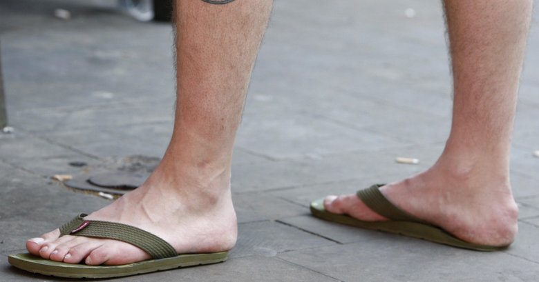 What are the UK rules around driving in flip-flops?