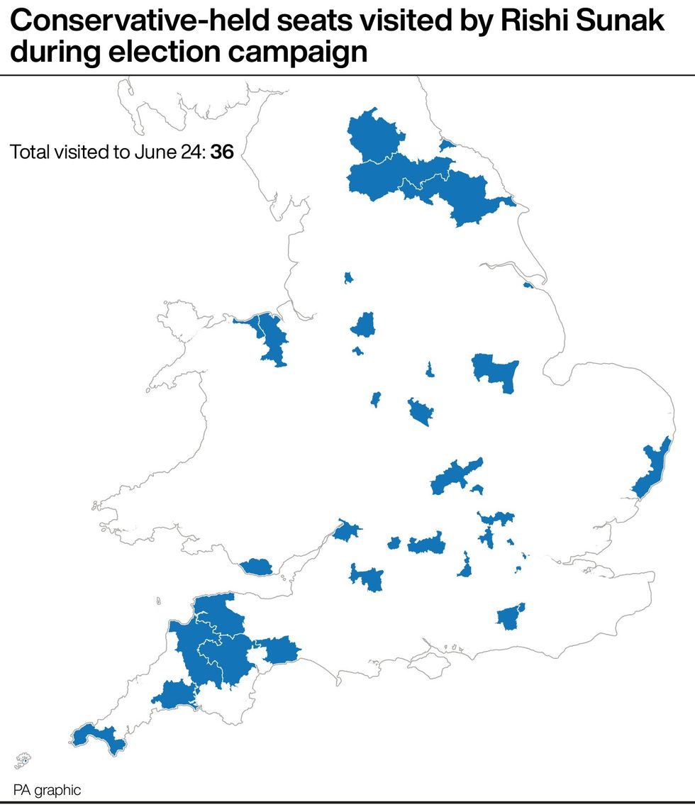 Election 2024: The key constituencies Tories, Labour and Lib Dems see ...