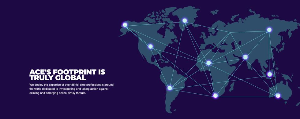 maps of the world with dots representing ACE members in different countries