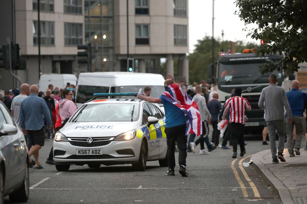 Marchers in Sunderland