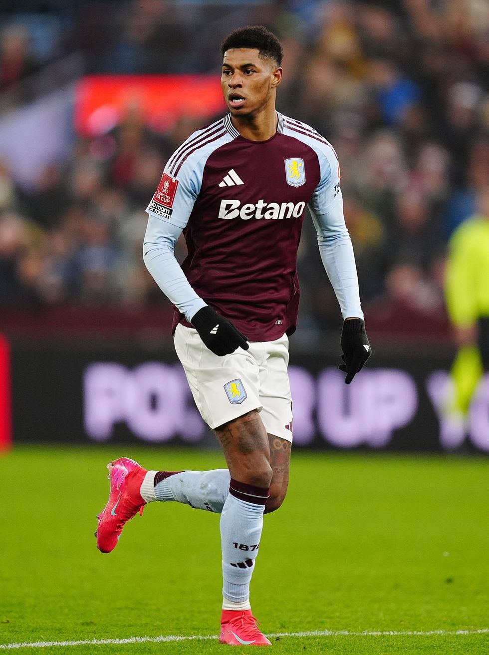 Marcus Rashford made his Aston Villa debut at the weekend