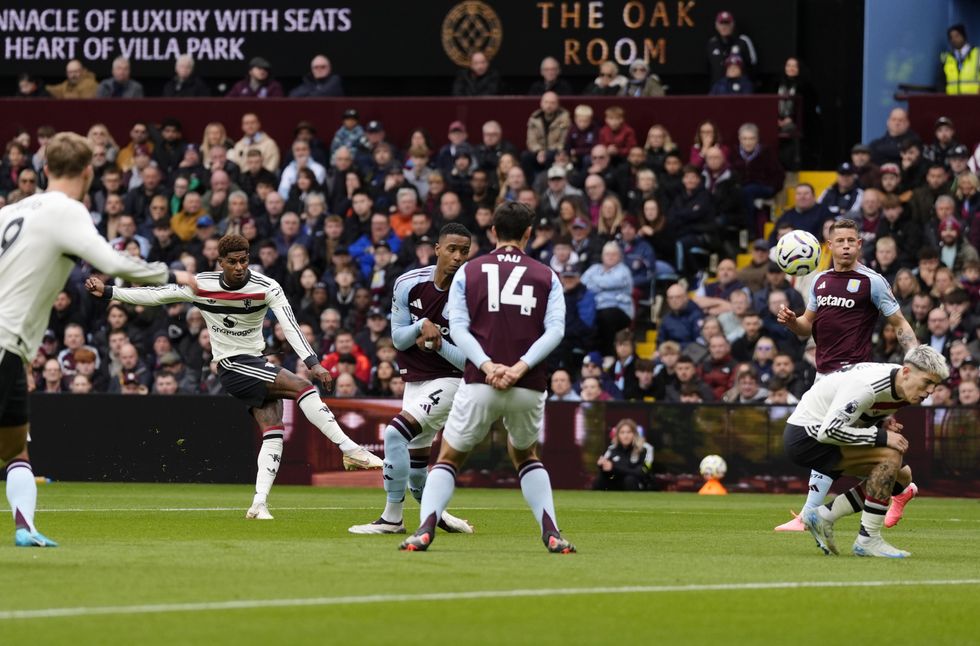 Marcus Rashford Man Utd Aston Villa