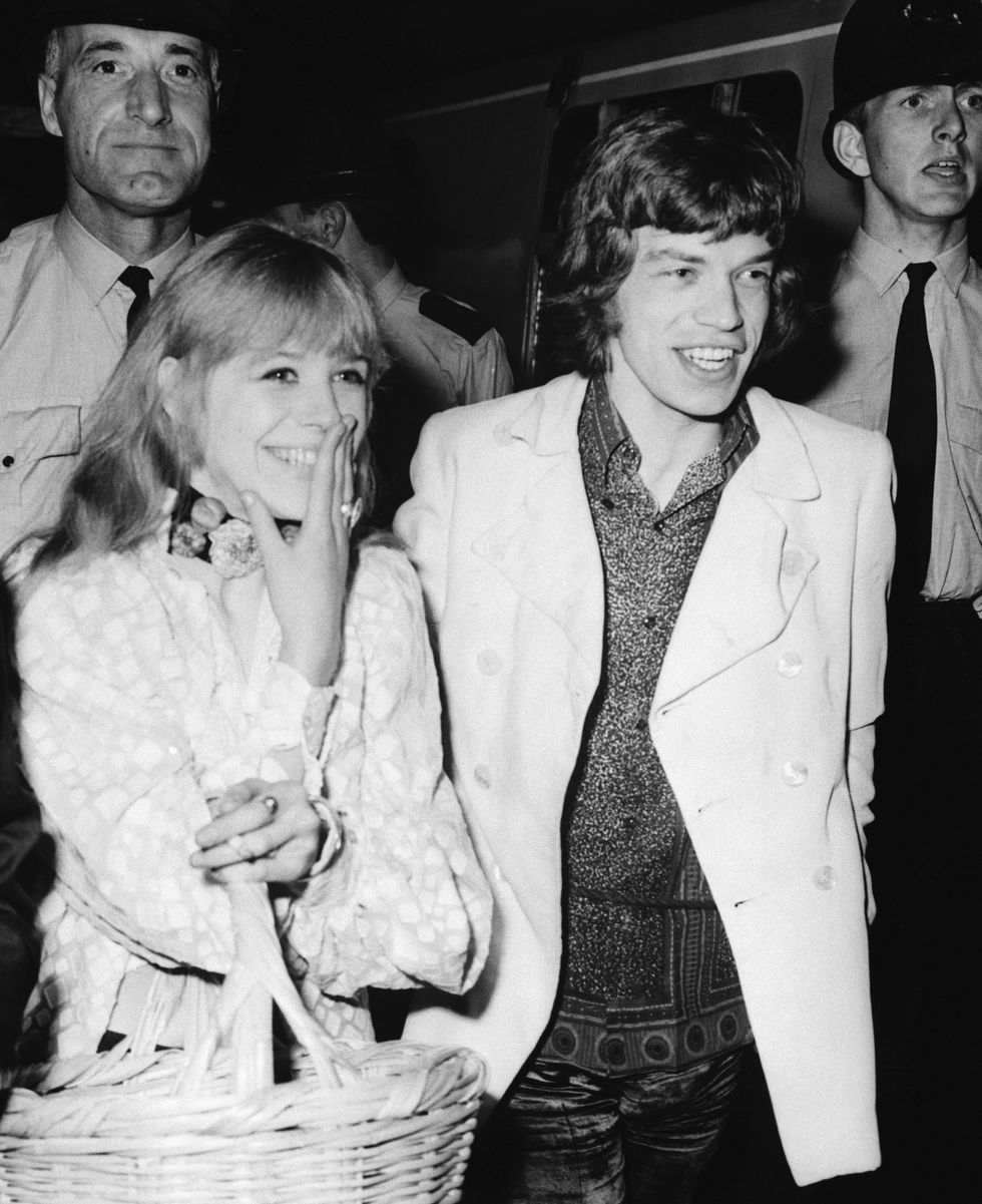 Marianne Faithfull and Mick Jagger