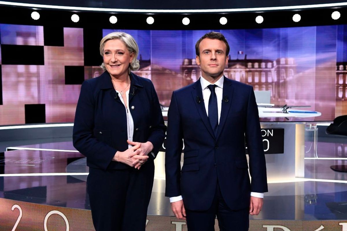 ​Marine Le Pen and Emmanuel Macron
