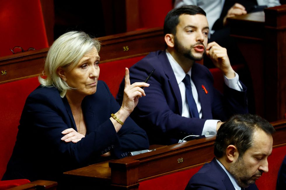 Marine Le Pen's National Rally teamed up with left wing parties to topple Barnier's government\u200b