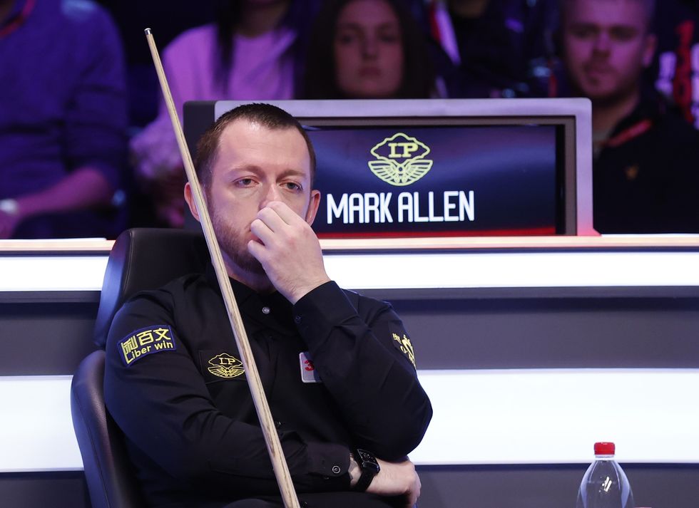 Mark Allen was not happy with Shaun Murphy's comments