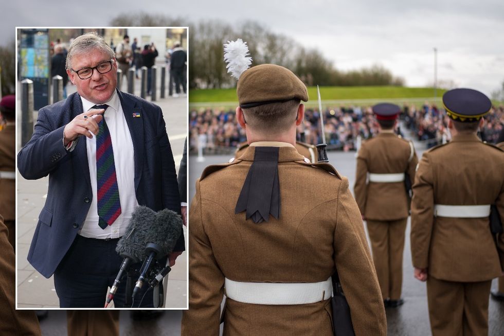 Mark Francois and fresh army graduates