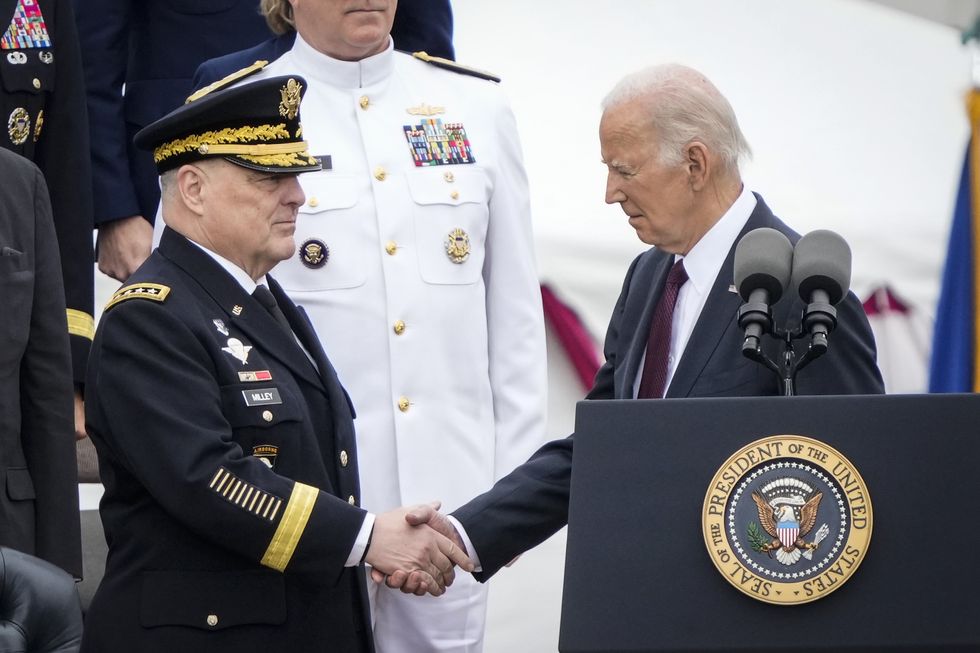 Mark Milley and Joe Biden