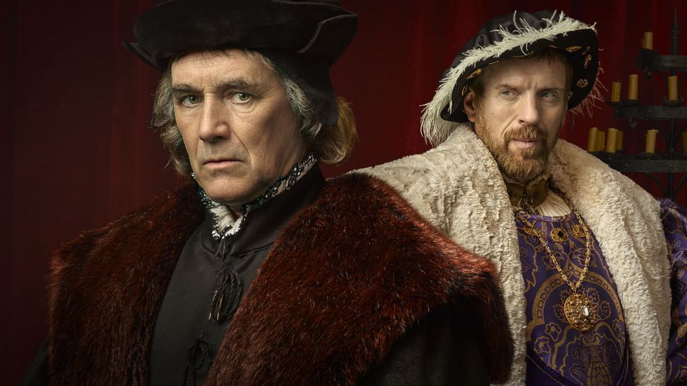 Mark Rylance as Thomas Cromwell and Damien Lewis as Henry VIII