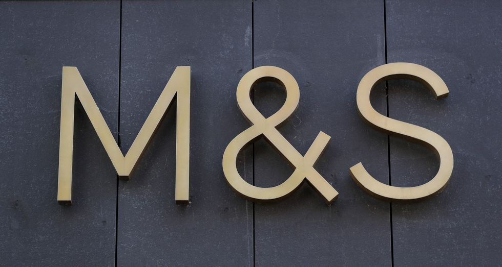 Marks and Spencer store sign