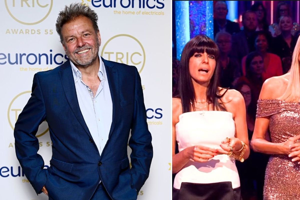Martin Roberts and Strictly hosts Claudia Winkleman and Tess Daly