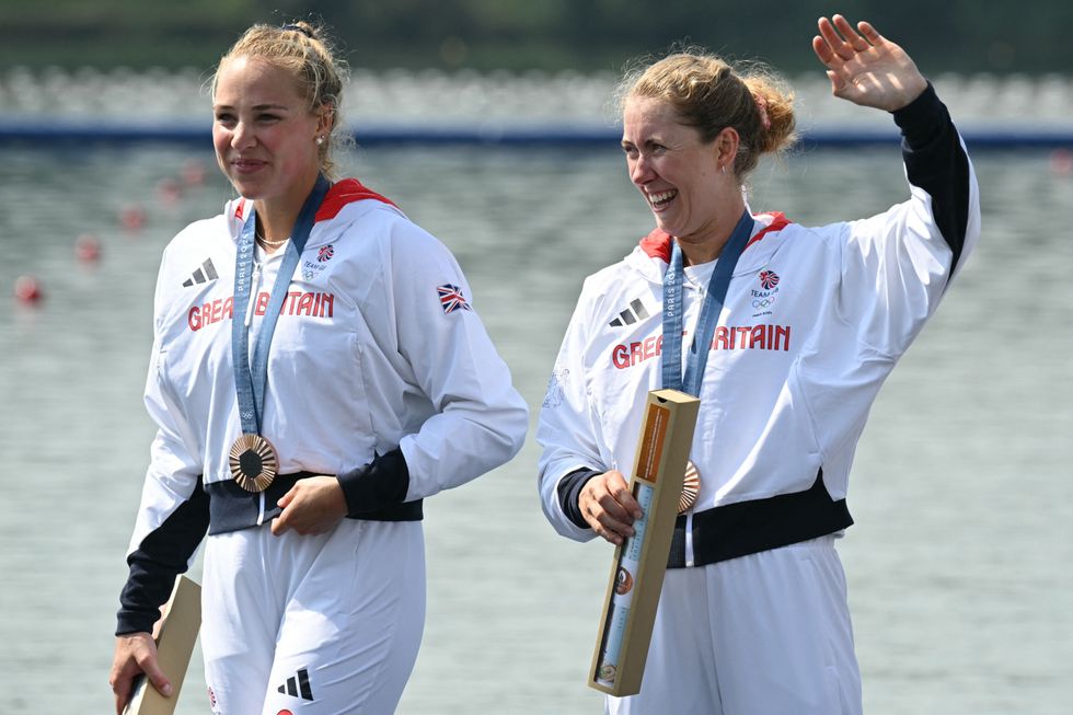 Mathilda Hodgkins-Byrne and Rebecca Wilde won bronze in the double sculls