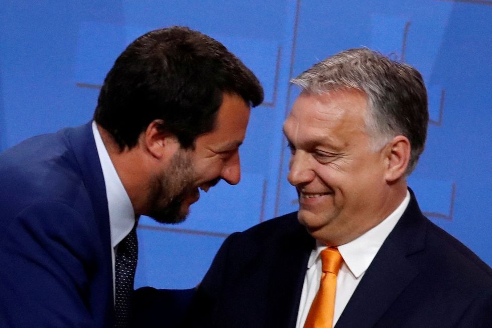 Matteo Salvini and Viktor Orban