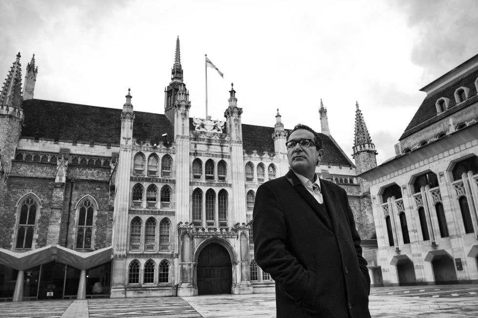 Maurice Glasman outside Guildhall