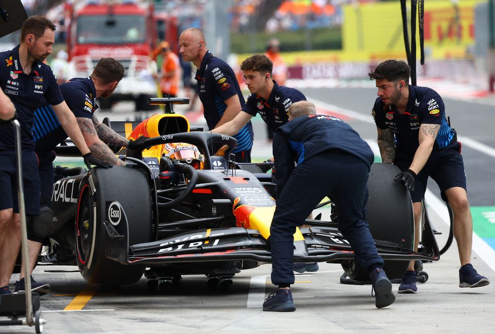 Max Verstappen couldn't match the McLarens