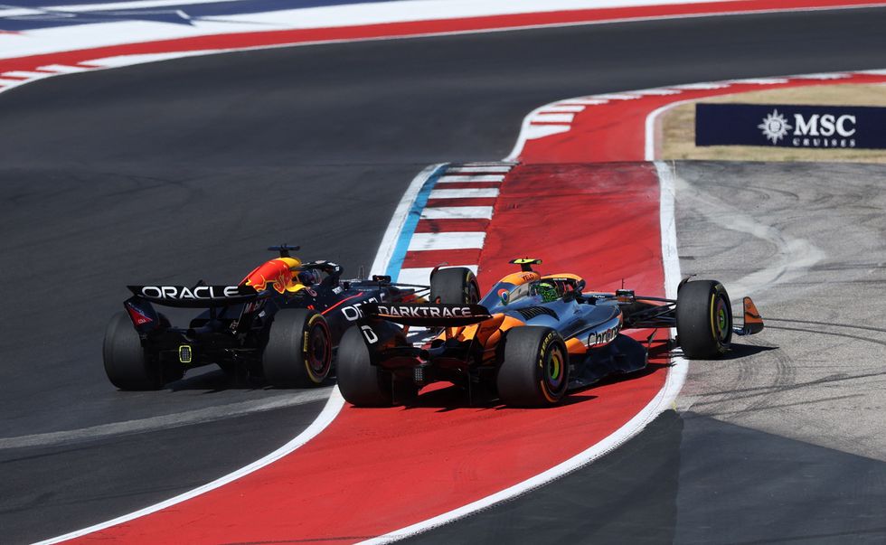 Max Verstappen took a swipe at Lando Norris after the race