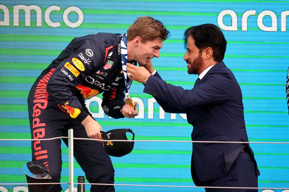 Max Verstappen was punished by the FIA for swearing in a press conference