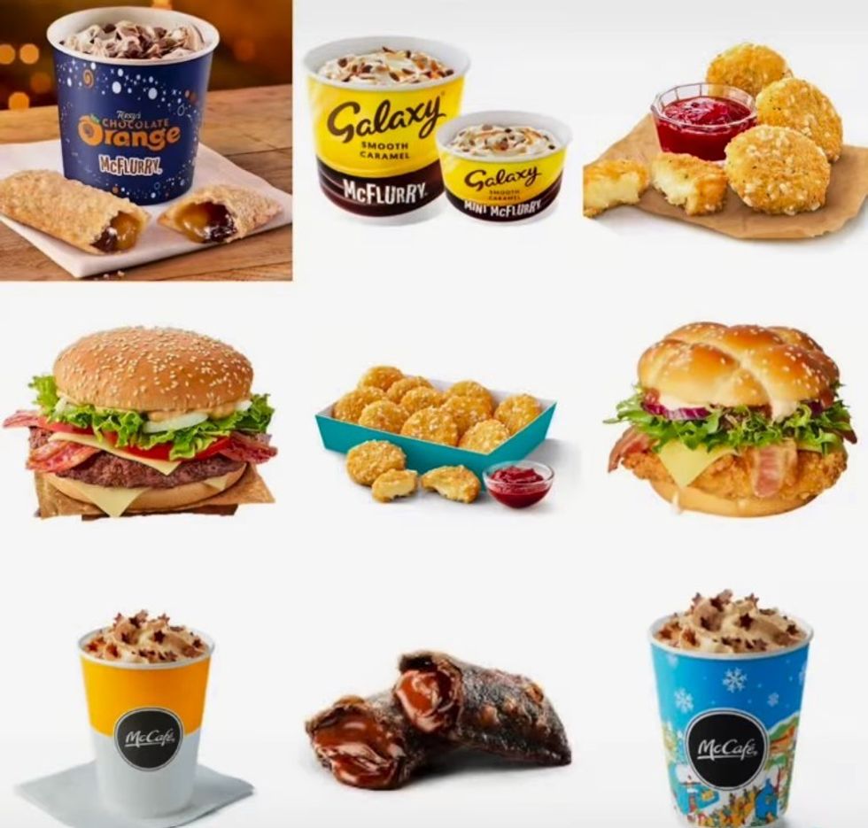 MCDONALD'S FESTIVE MENU ITEMS