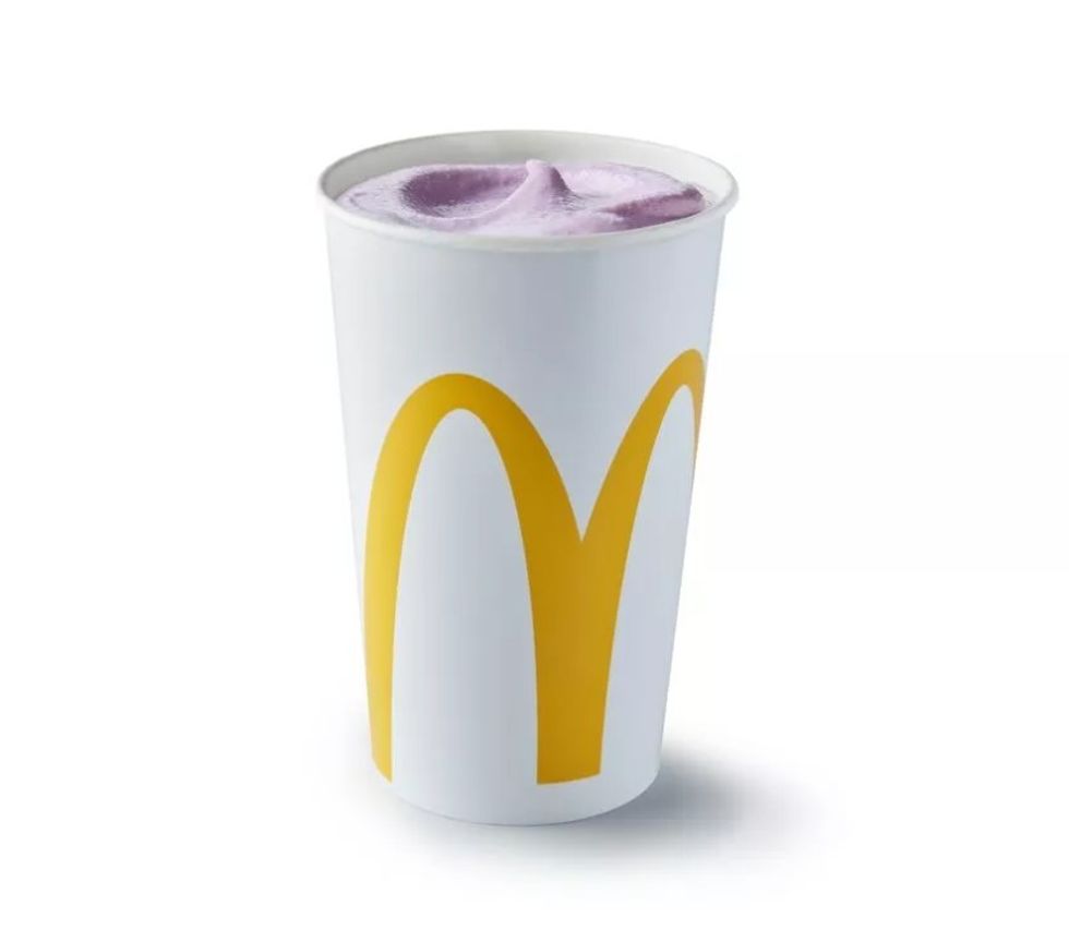 McDonald's Grimace milkshake