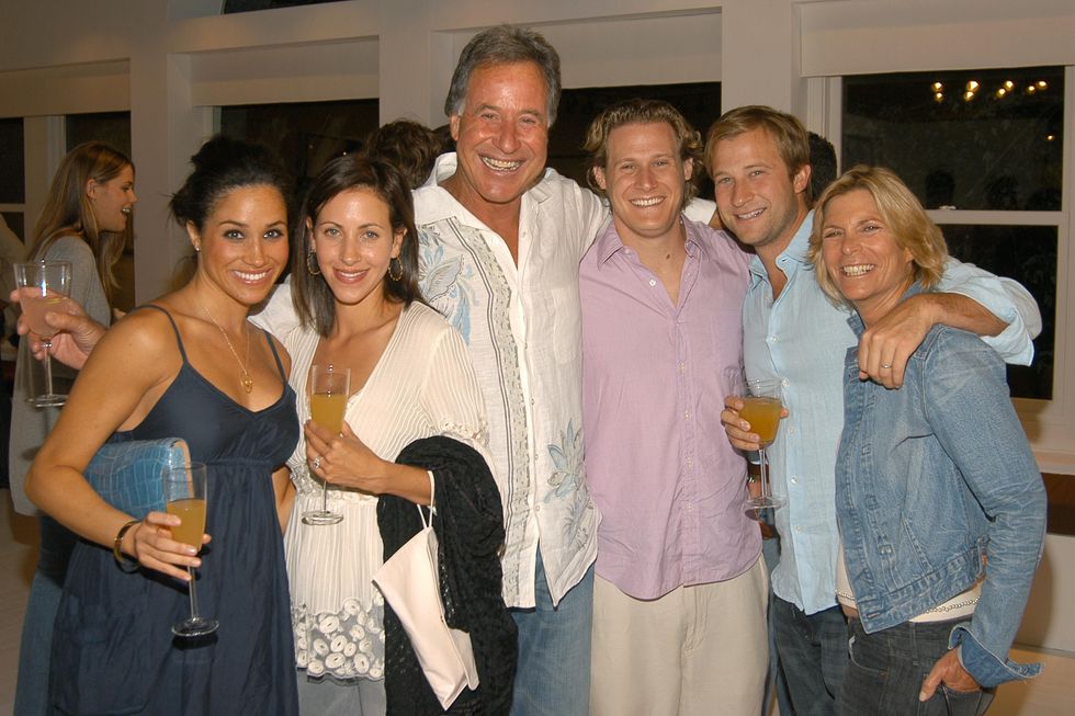 Meghan Markle, Amy Gross, Nachum Gross, Trevor Engelson, Michael Gross and Sandy Gross